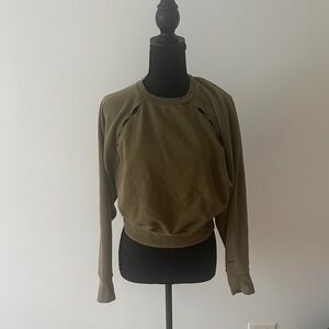 Olive Green Women's Top